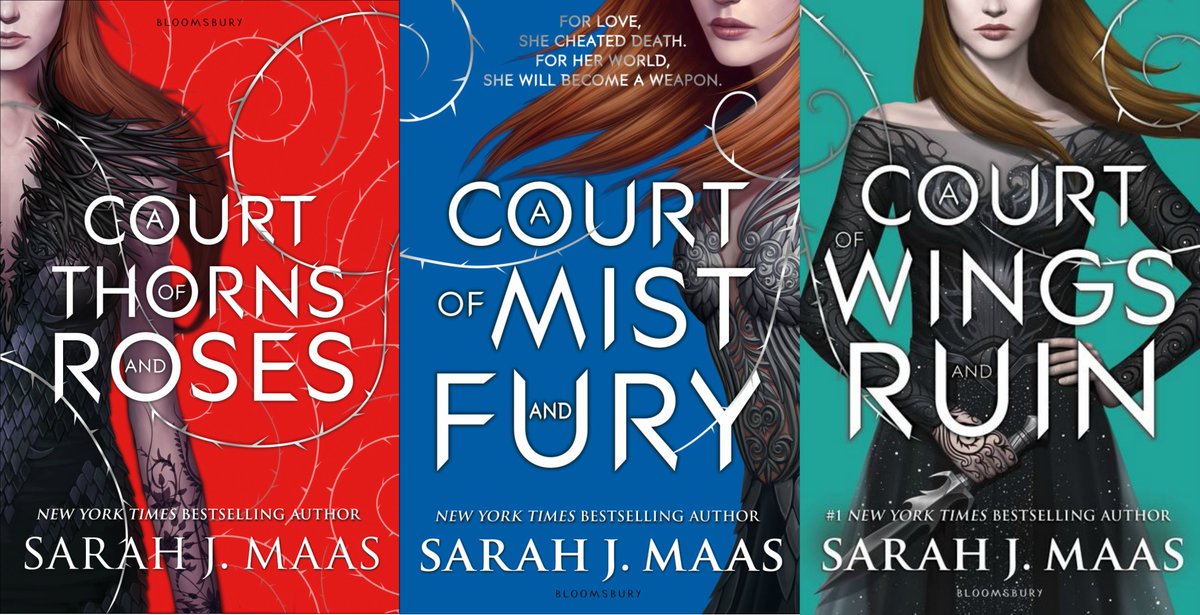 4. A Court of Thorns and Roses Series, by Sarah J. Maas.